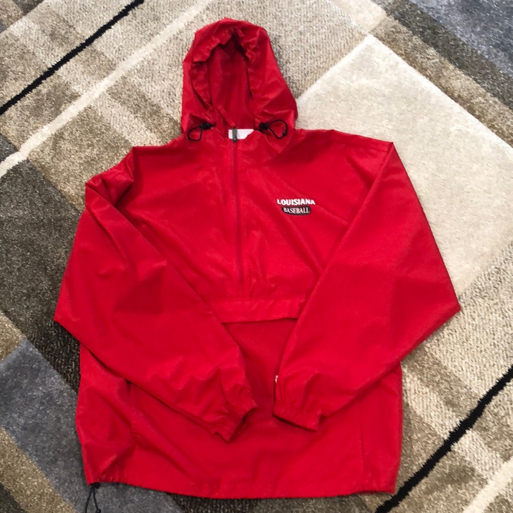 Louisiana Lafayette Ragin’ Cajuns baseball 1/2 zip pullover jacket